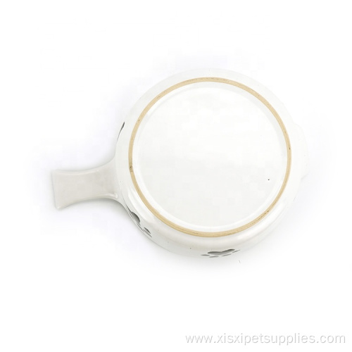 Lovely Fashion Pet Ceramic Dog Bowl with Handle